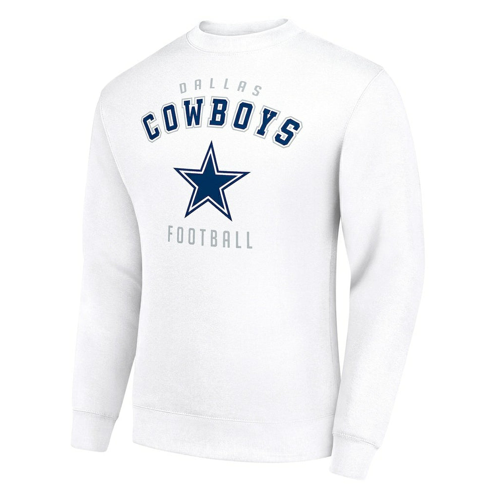 Dallas Cowboys Starter Team Logo Pullover Sweatshirt - White Pullover