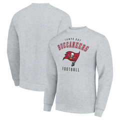 Tampa Bay Buccaneers Starter Team Logo Pullover Sweatshirt - Heather Gray Pullover