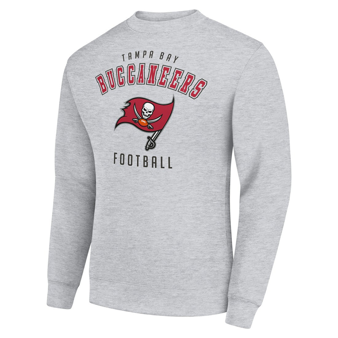 Tampa Bay Buccaneers Starter Team Logo Pullover Sweatshirt - Heather Gray Pullover