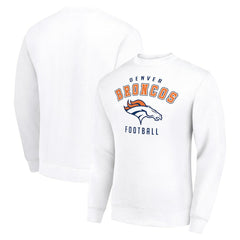 Denver Broncos Starter Team Logo Pullover Sweatshirt - White Pullover