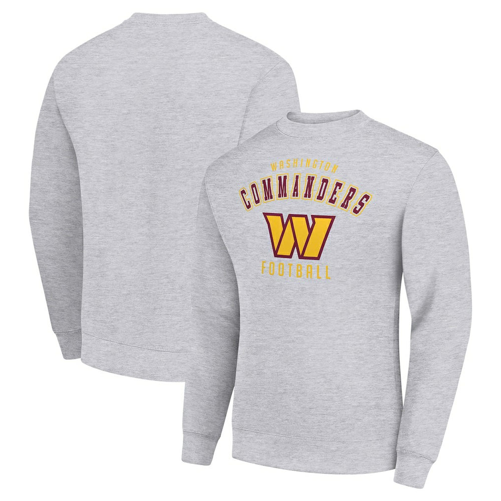 Washington Commanders Starter Team Logo Pullover Sweatshirt - Heather Gray Pullover