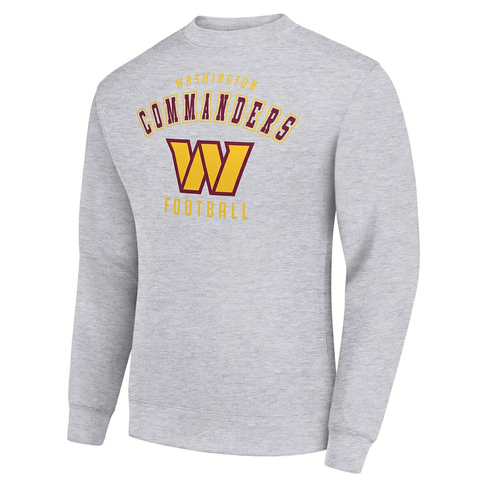 Washington Commanders Starter Team Logo Pullover Sweatshirt - Heather Gray Pullover