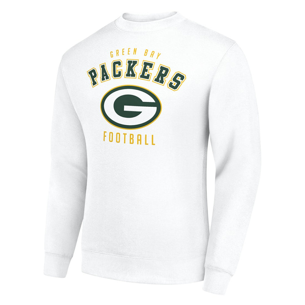 Green Bay Packers Starter Team Logo Pullover Sweatshirt - White Pullover