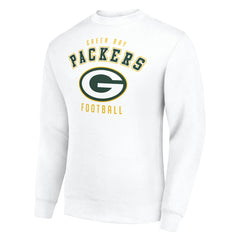 Green Bay Packers Starter Team Logo Pullover Sweatshirt - White Pullover