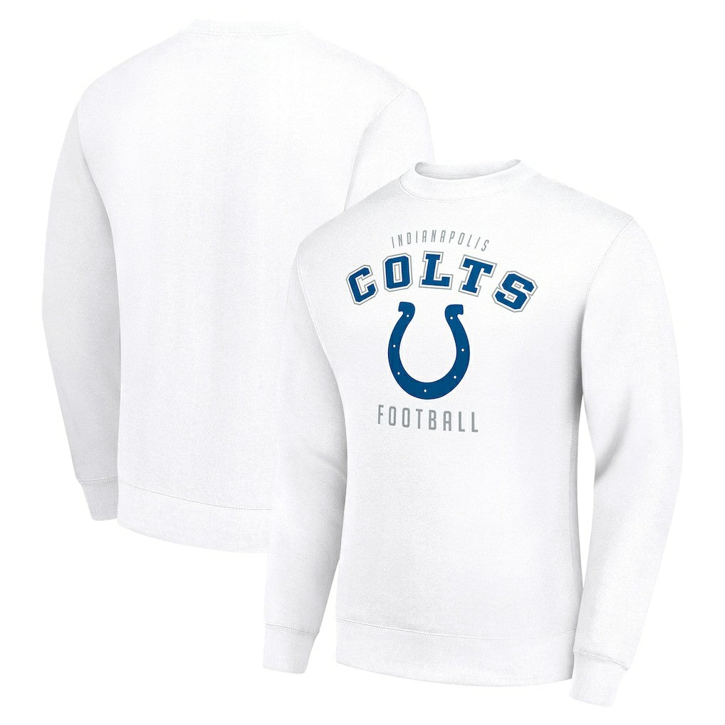 Indianapolis Colts Starter Team Logo Pullover Sweatshirt - White Pullover
