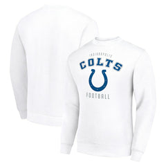 Indianapolis Colts Starter Team Logo Pullover Sweatshirt - White Pullover
