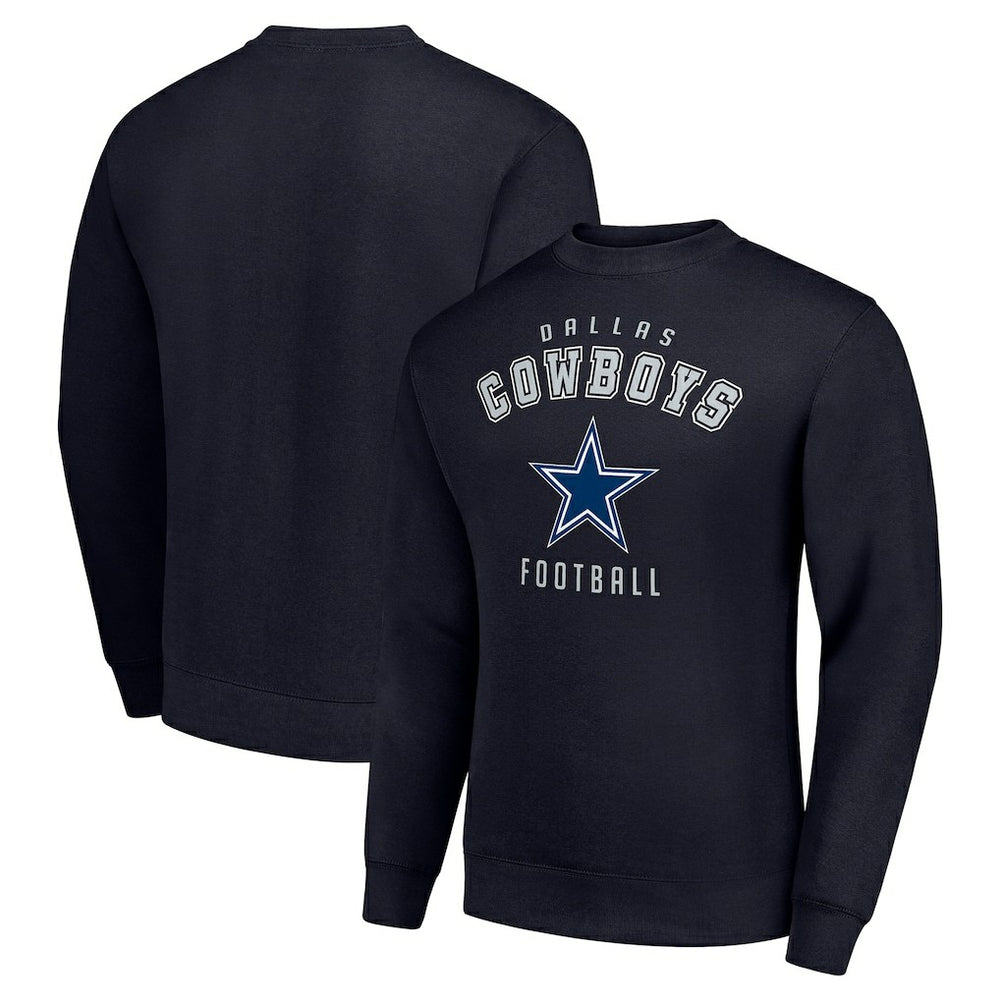 Dallas Cowboys Starter Team Logo Pullover Sweatshirt - Navy Pullover