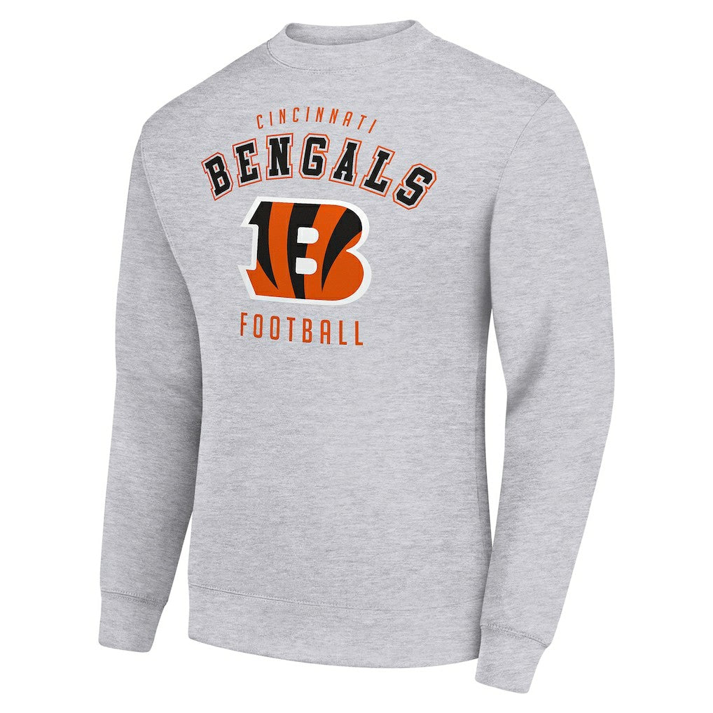 Cincinnati Bengals Starter Team Logo Pullover Sweatshirt - Heather Gray Pullover