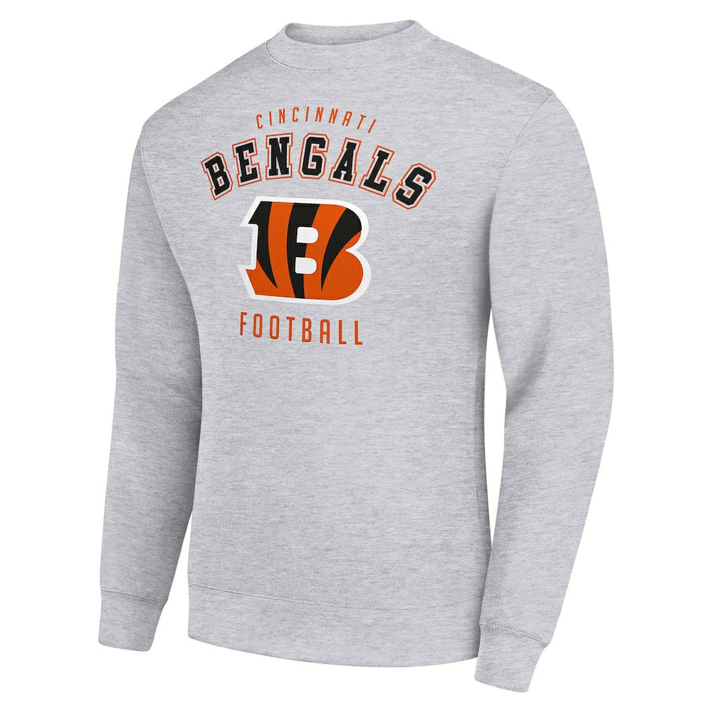 Cincinnati Bengals Starter Team Logo Pullover Sweatshirt - Heather Gray Pullover