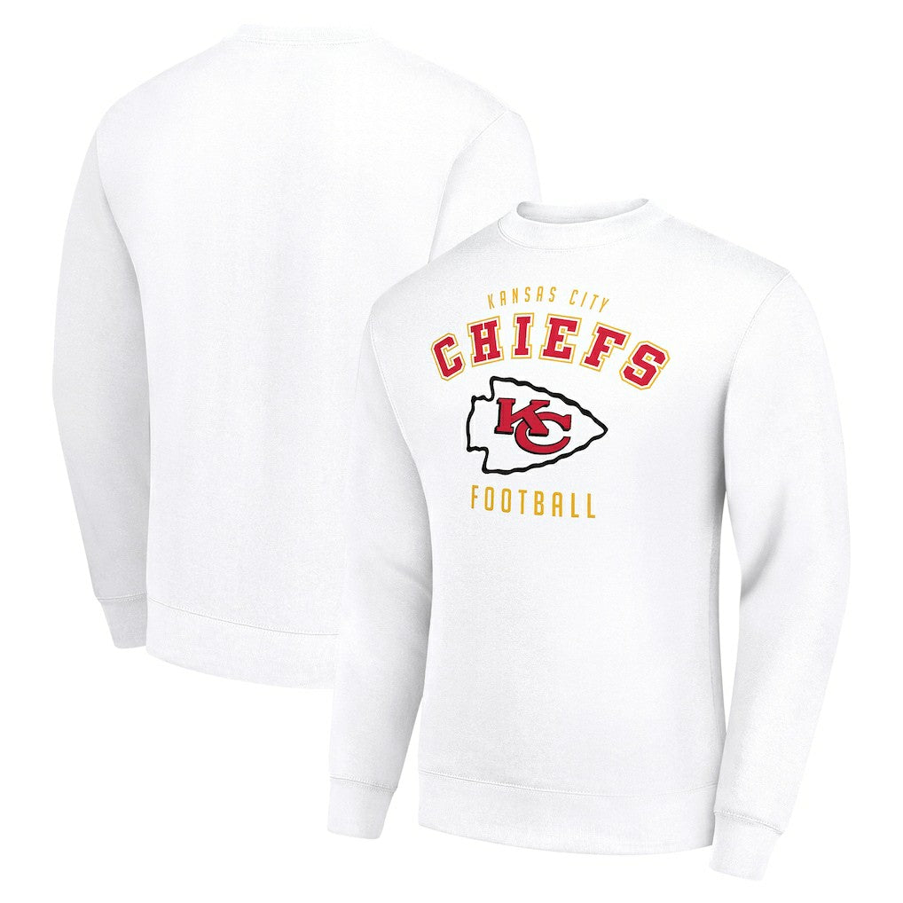 Kansas City Chiefs Starter Team Logo Pullover Sweatshirt - White Pullover
