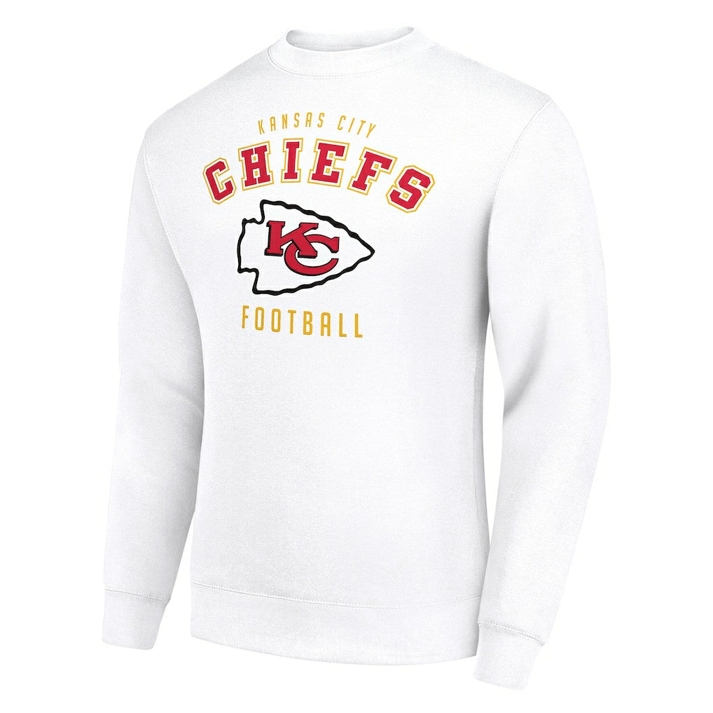 Kansas City Chiefs Starter Team Logo Pullover Sweatshirt - White Pullover