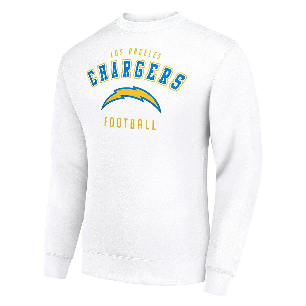 Los Angeles Chargers Starter Team Logo Pullover Sweatshirt - White Pullover