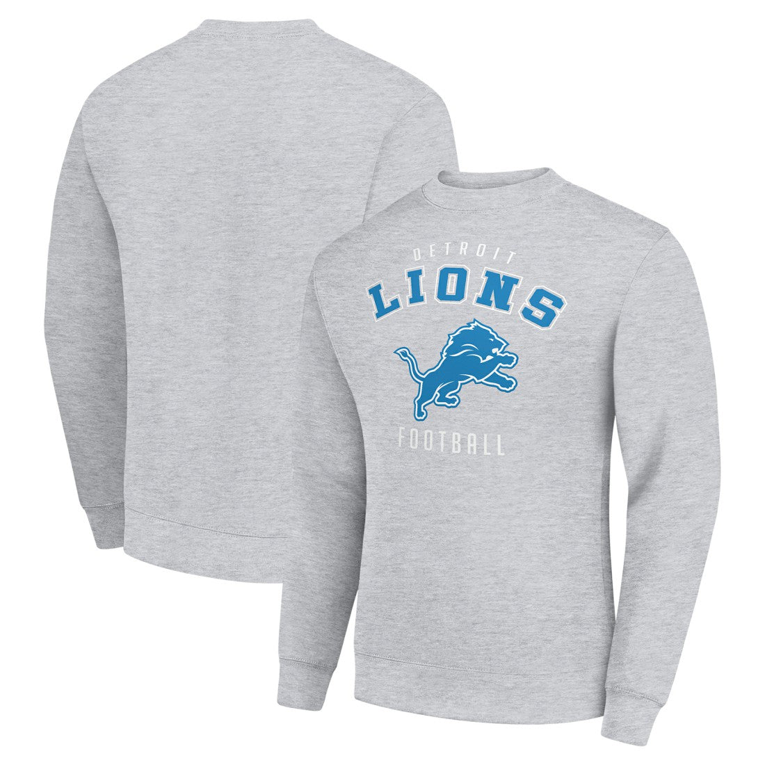 Detroit Lions Starter Team Logo Pullover Sweatshirt - Heather Gray Pullover