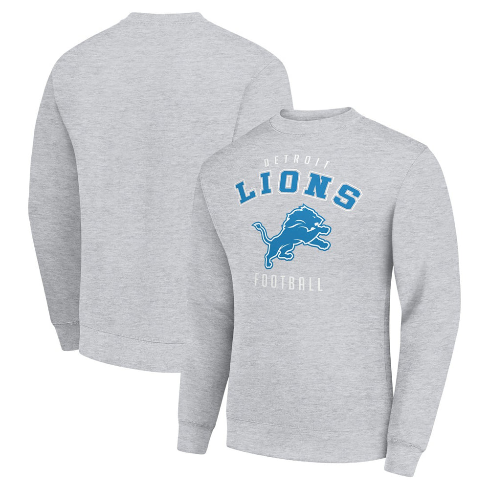 Detroit Lions Starter Team Logo Pullover Sweatshirt - Heather Gray Pullover