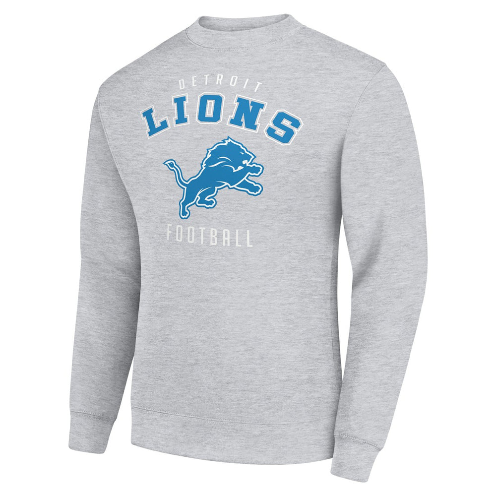 Detroit Lions Starter Team Logo Pullover Sweatshirt - Heather Gray Pullover