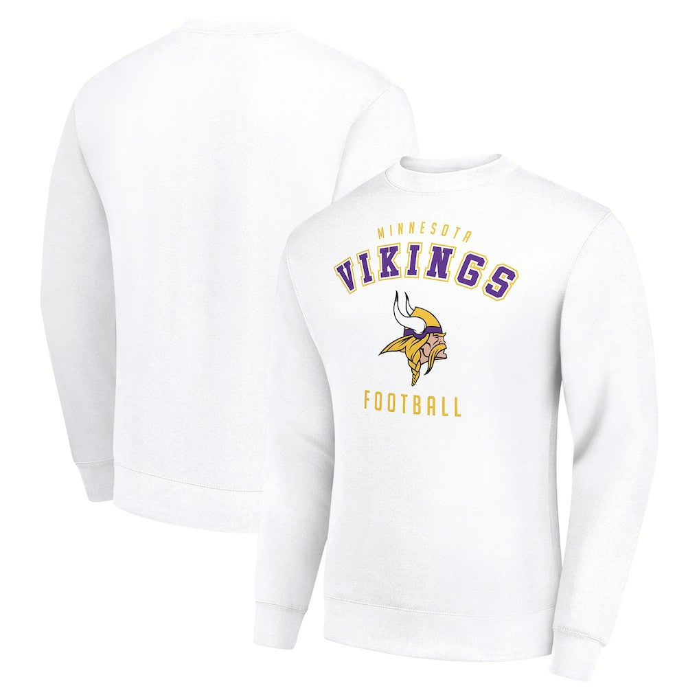 Minnesota Vikings Starter Team Logo Pullover Sweatshirt - White Pullover