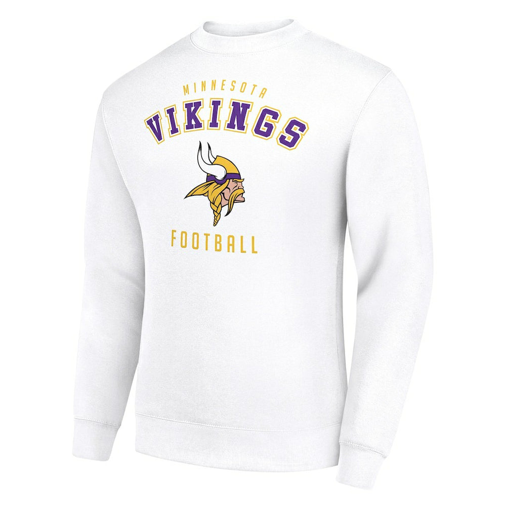 Minnesota Vikings Starter Team Logo Pullover Sweatshirt - White Pullover