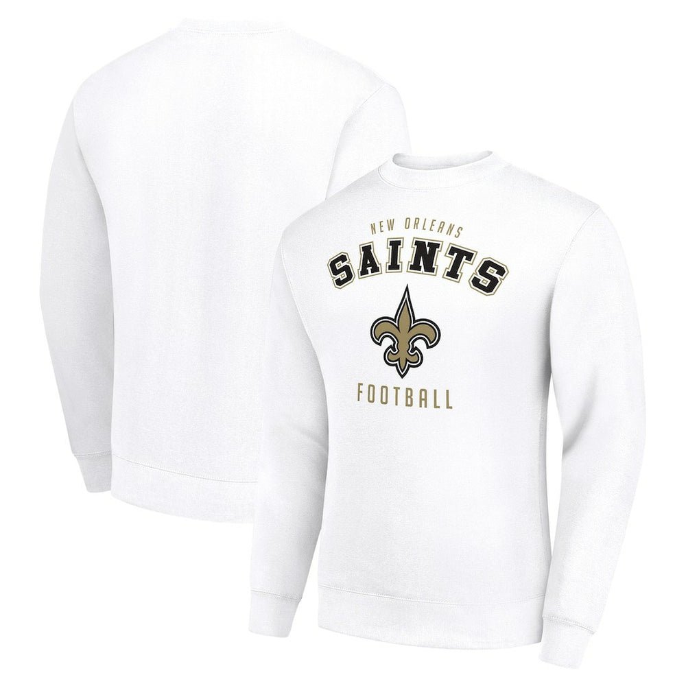 New Orleans Saints Starter Team Logo Pullover Sweatshirt - White Pullover