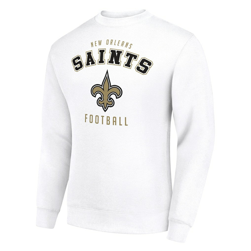 New Orleans Saints Starter Team Logo Pullover Sweatshirt - White Pullover
