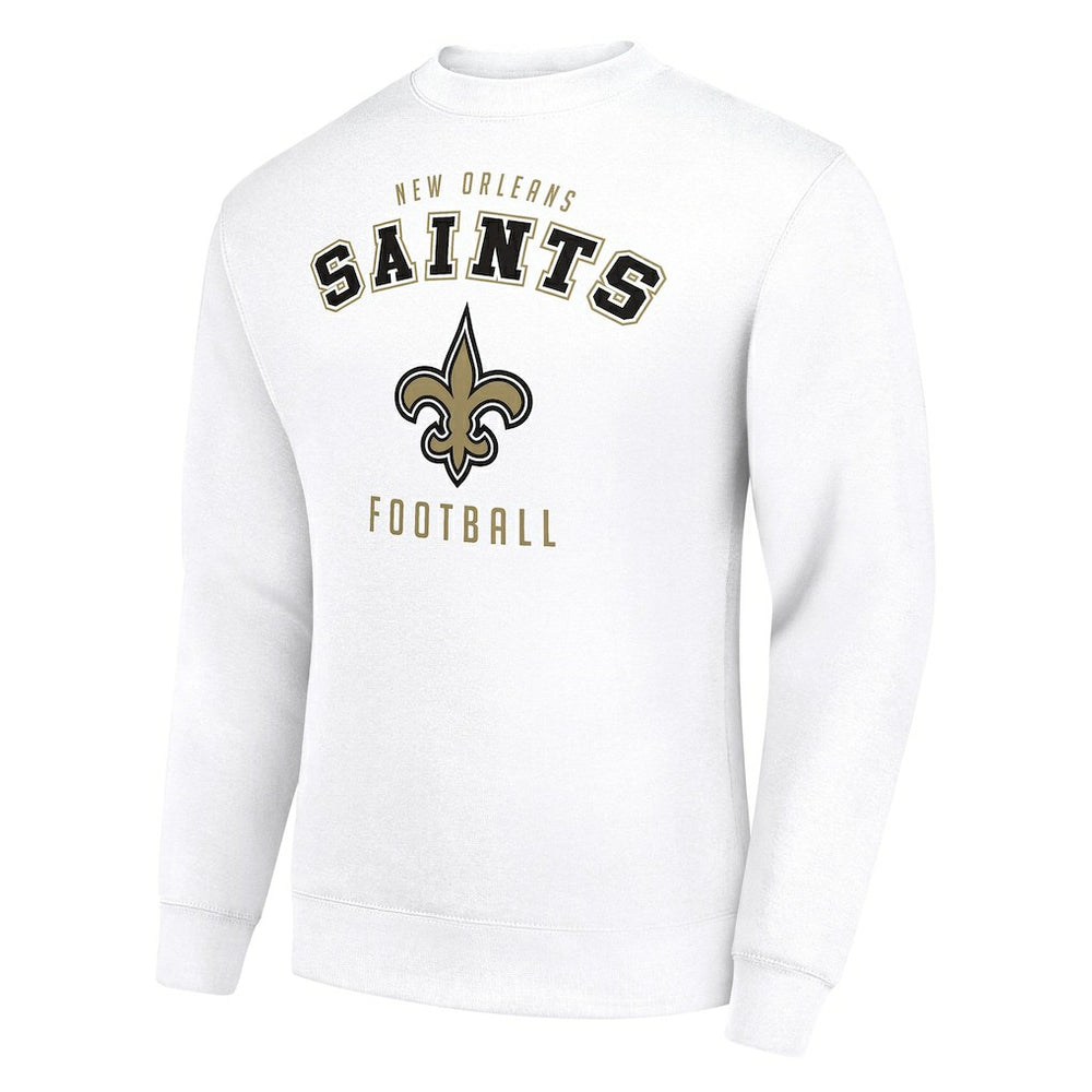 New Orleans Saints Starter Team Logo Pullover Sweatshirt - White Pullover