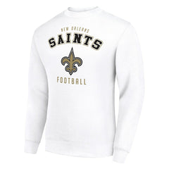 New Orleans Saints Starter Team Logo Pullover Sweatshirt - White Pullover