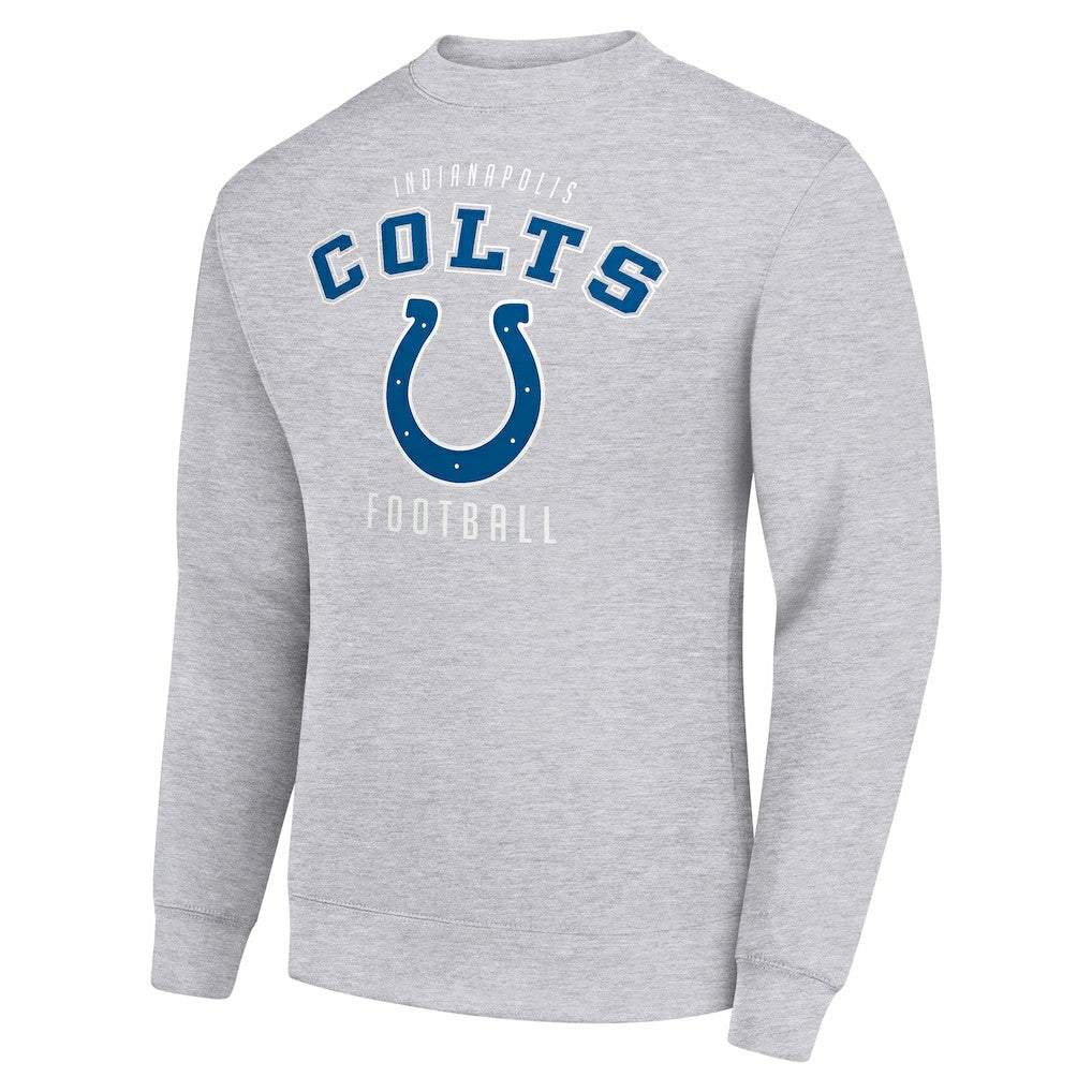 Indianapolis Colts Starter Team Logo Pullover Sweatshirt - Heather Gray Pullover