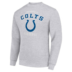 Indianapolis Colts Starter Team Logo Pullover Sweatshirt - Heather Gray Pullover