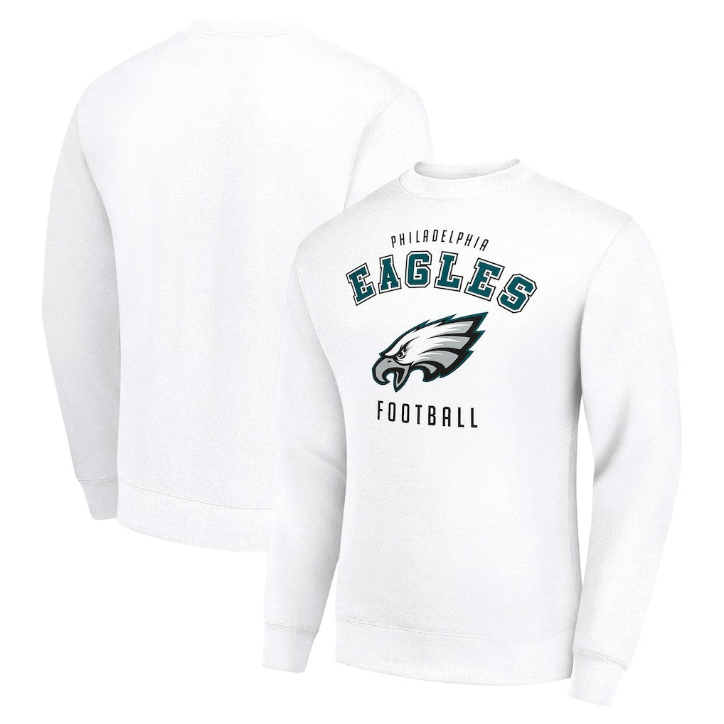 Philadelphia Eagles Starter Team Logo Pullover Sweatshirt - White Pullover