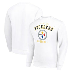 Pittsburgh Steelers Starter Team Logo Pullover Sweatshirt - White Pullover