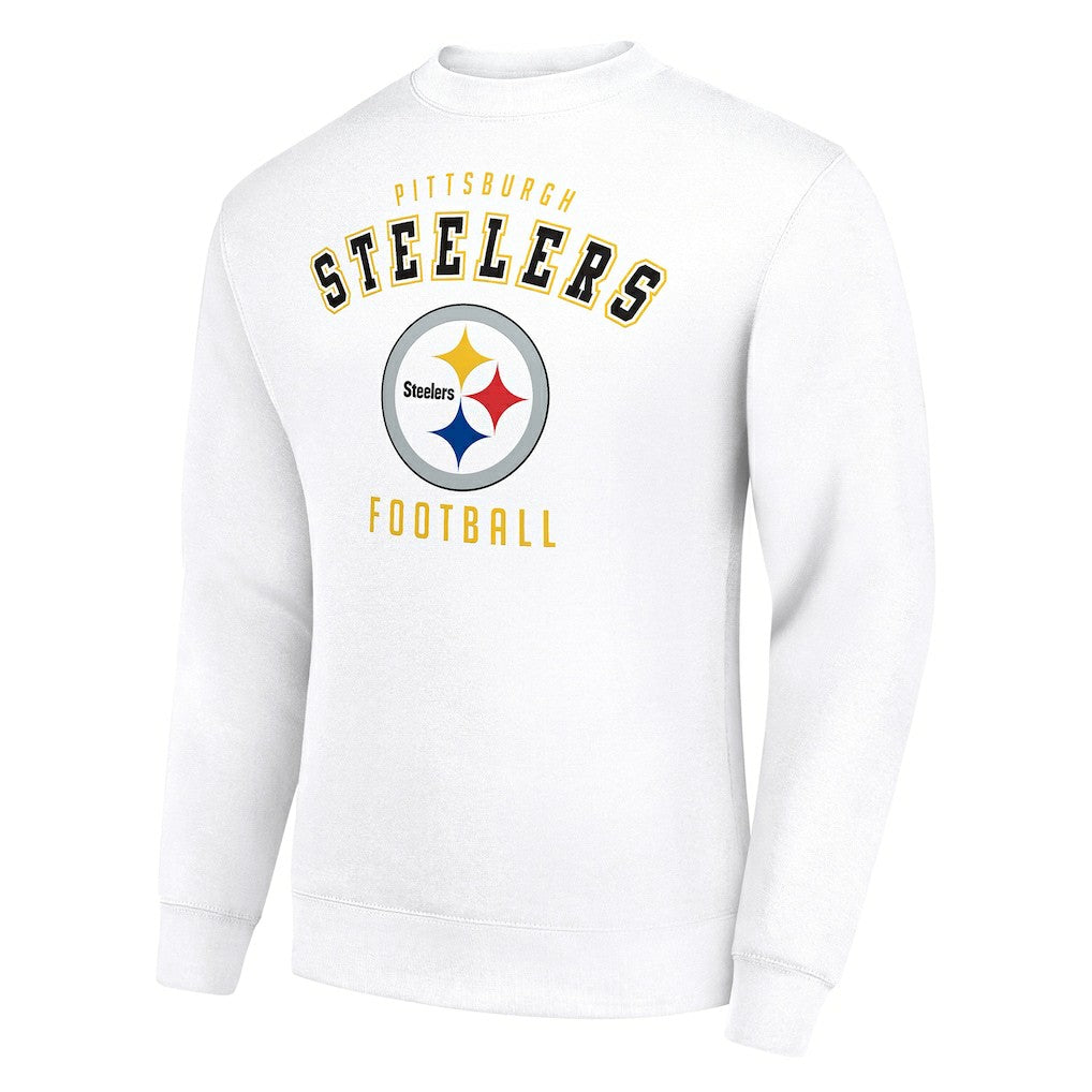 Pittsburgh Steelers Starter Team Logo Pullover Sweatshirt - White Pullover