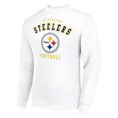 Pittsburgh Steelers Starter Team Logo Pullover Sweatshirt - White Pullover