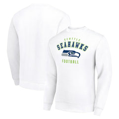 Seattle Seahawks Starter Team Logo Pullover Sweatshirt - White Pullover