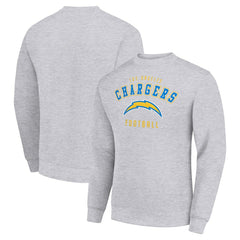 Los Angeles Chargers Starter Team Logo Pullover Sweatshirt - Heather Gray Pullover