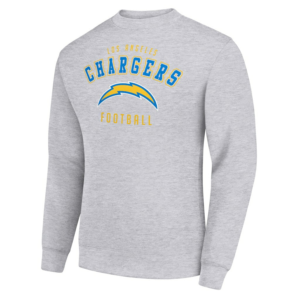 Los Angeles Chargers Starter Team Logo Pullover Sweatshirt - Heather Gray Pullover