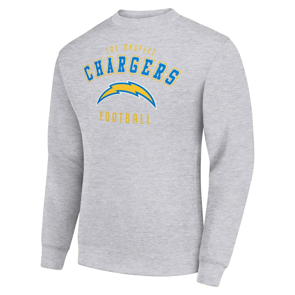 Los Angeles Chargers Starter Team Logo Pullover Sweatshirt - Heather Gray Pullover