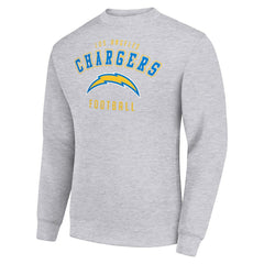 Los Angeles Chargers Starter Team Logo Pullover Sweatshirt - Heather Gray Pullover