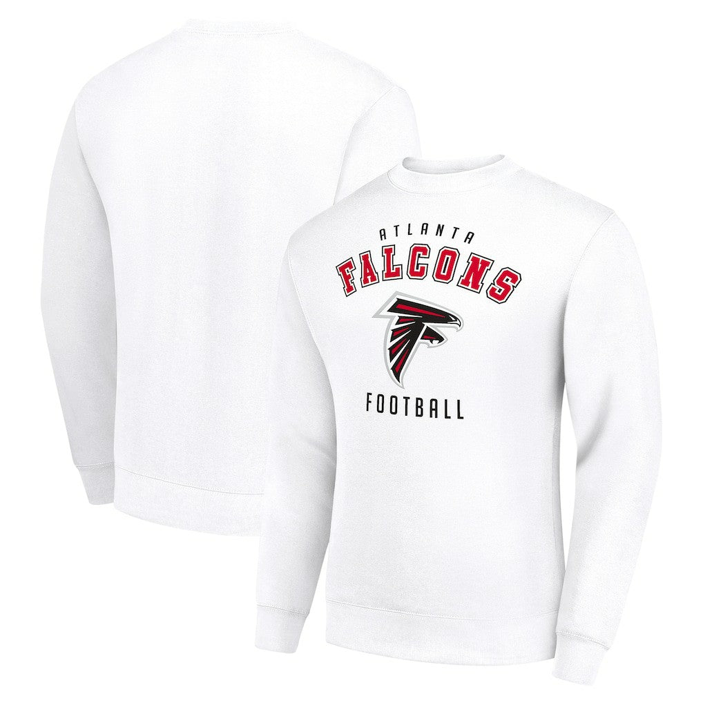Atlanta Falcons Starter Team Logo Pullover Sweatshirt - White Pullover