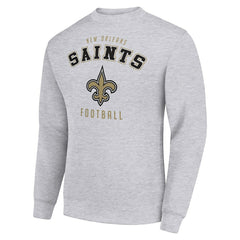 New Orleans Saints Starter Team Logo Pullover Sweatshirt - Heather Gray Pullover