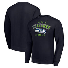 Seattle Seahawks Starter Team Logo Pullover Sweatshirt - College Navy Pullover