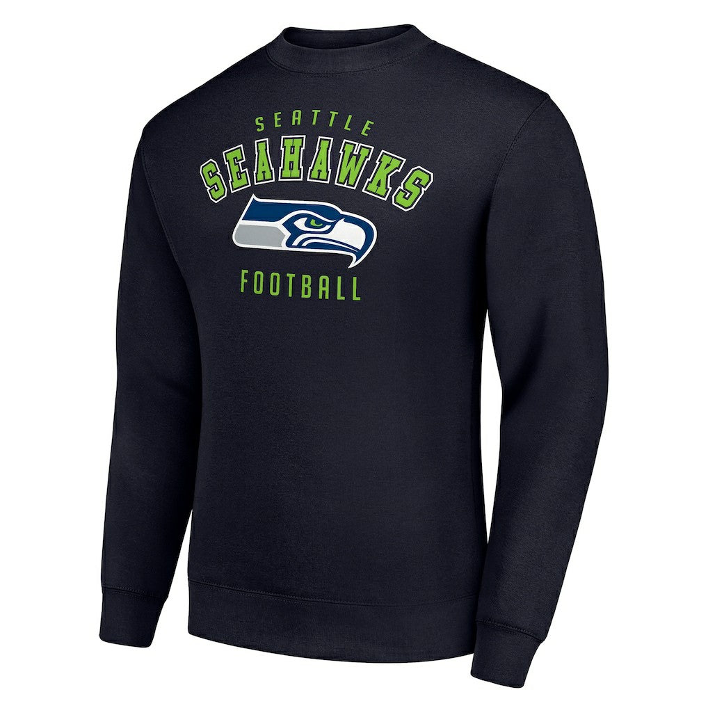 Seattle Seahawks Starter Team Logo Pullover Sweatshirt - College Navy Pullover