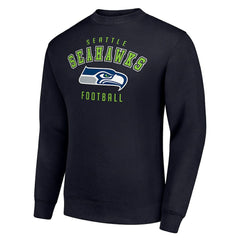 Seattle Seahawks Starter Team Logo Pullover Sweatshirt - College Navy Pullover