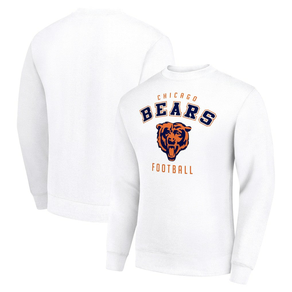 Chicago Bears Starter Team Logo Pullover Sweatshirt - White Pullover