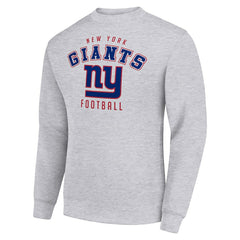 New York Giants Starter Team Logo Pullover Sweatshirt - Heather Gray Pullover