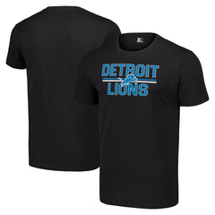 Detroit Lions Starter Team Mesh Print Graphic T-Shirt - Black T-shirts