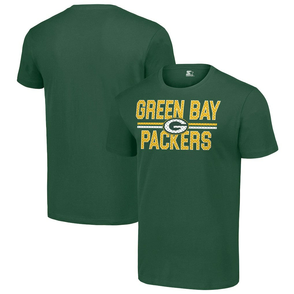 Green Bay Packers Starter Team Mesh Print Graphic T-Shirt - Green T-shirts