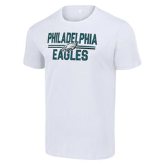 Philadelphia Eagles Starter Team Mesh Print Graphic T-Shirt - White T-shirts