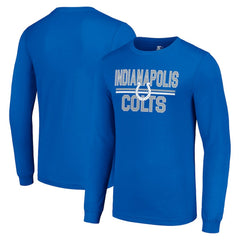 Indianapolis Colts Starter Team Mesh Print Graphic Long Sleeve T-Shirt - Royal T-shirts