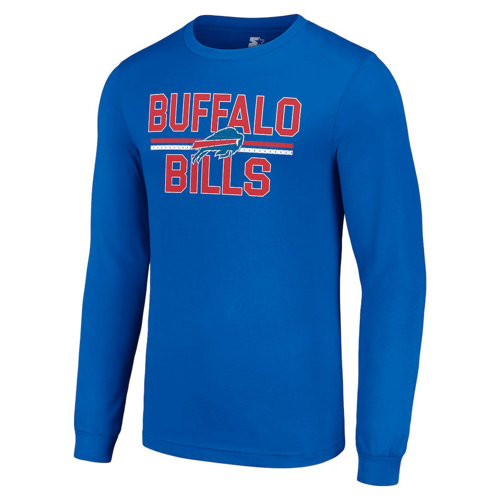 Buffalo Bills Starter Team Mesh Print Graphic Long Sleeve T-Shirt - Royal T-shirts