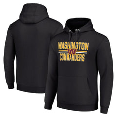 Washington Commanders Starter Unisex Team Mesh Print Graphic Tri-Blend Pullover Hoodie - Black Hoodies