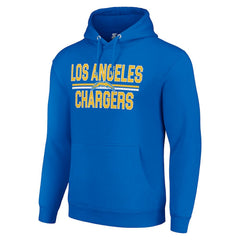 Los Angeles Chargers Starter Unisex Team Mesh Print Graphic Tri-Blend Pullover Hoodie - Royal Hoodies